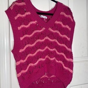 Zara Pink Sweater Vest